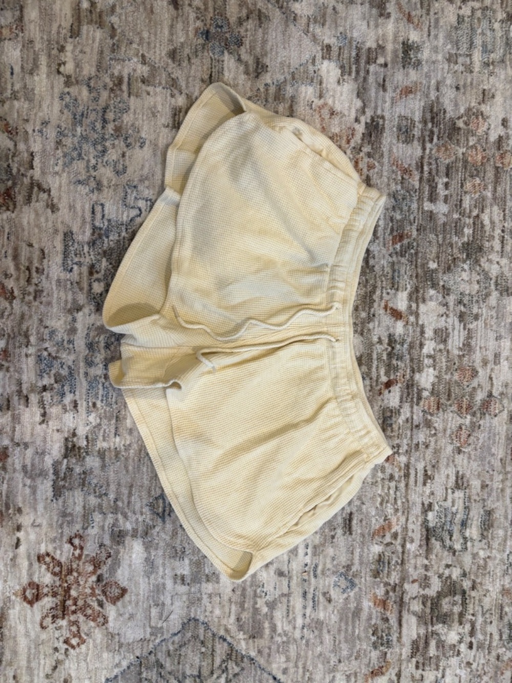 Light yellow John galt shorts one size fits all